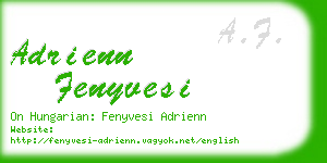 adrienn fenyvesi business card